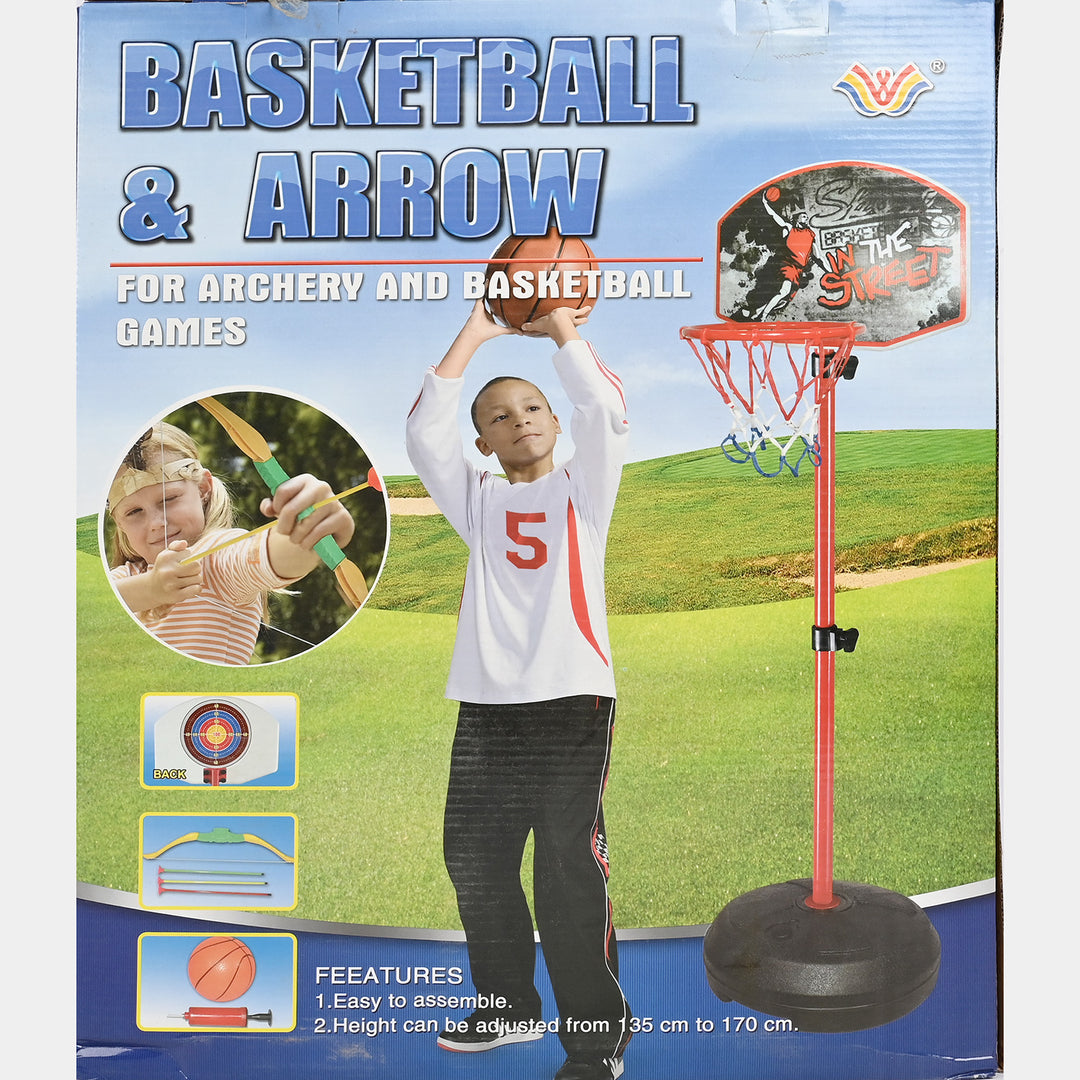 2-in-1 Basketball & Archery Playset