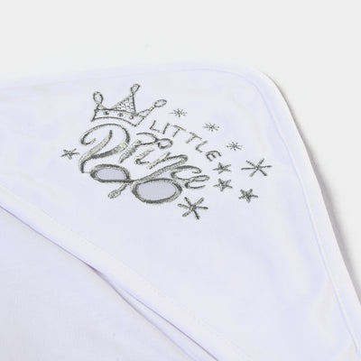 Baby Wrapping Sheet Silver Printed Little Prince