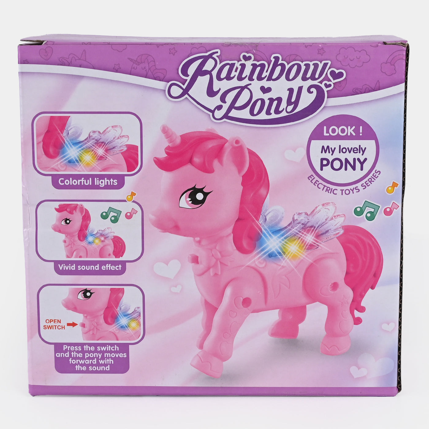 Walking Pony Horse Light/Sound Toy For Kids