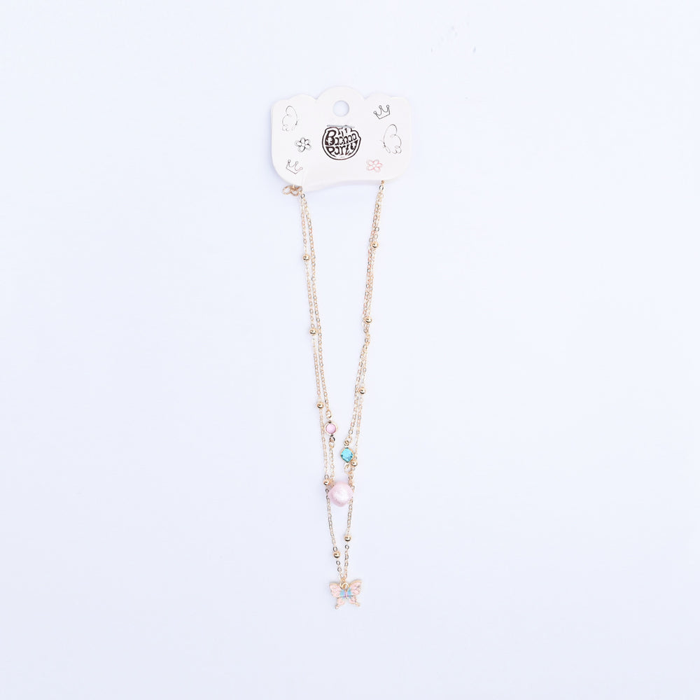 2-in-1 Chain Beads Heart Pendant Necklace