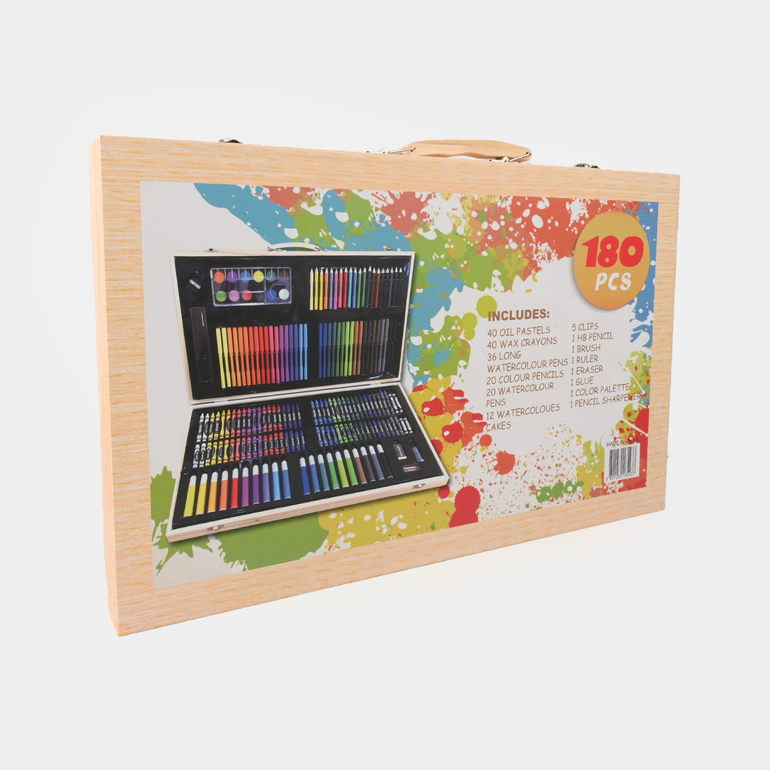 Kids' 180-Piece Wooden Art Set