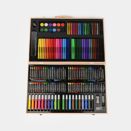 Kids' 180-Piece Wooden Art Set