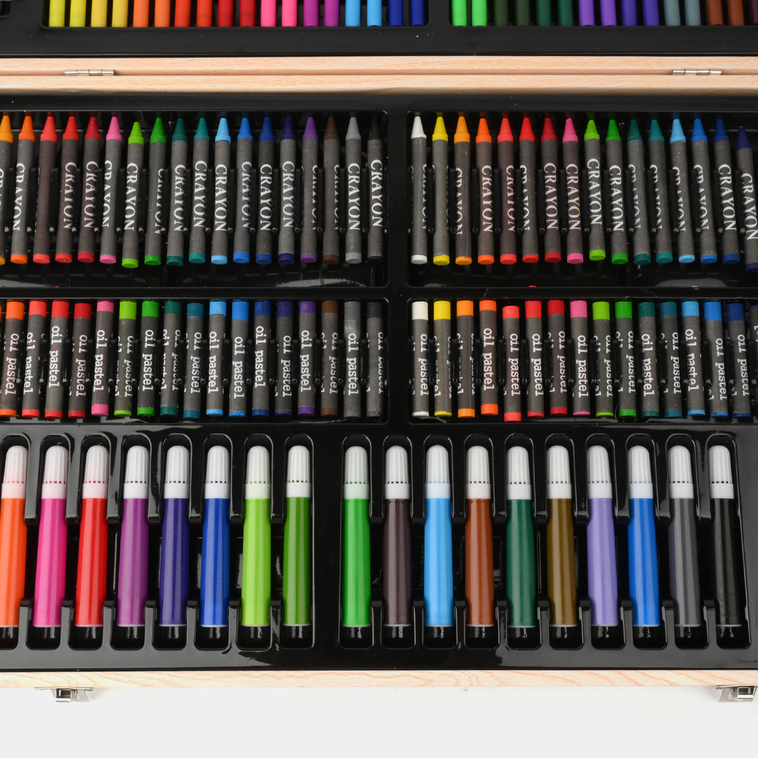 Kids' 180-Piece Wooden Art Set