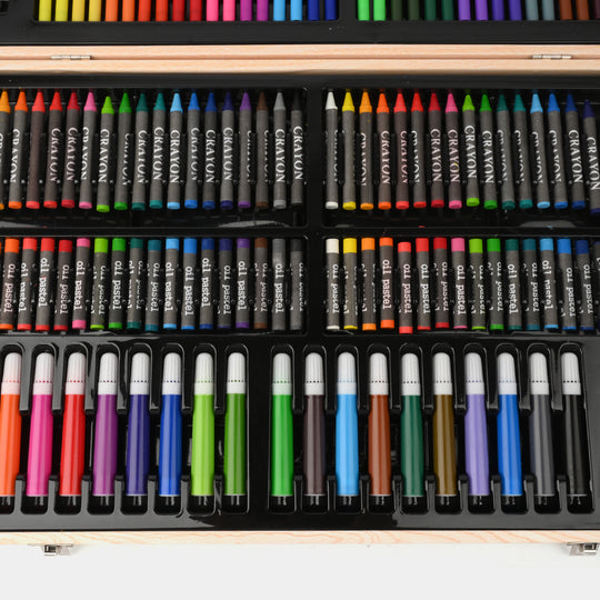 Kids' 180-Piece Wooden Art Set