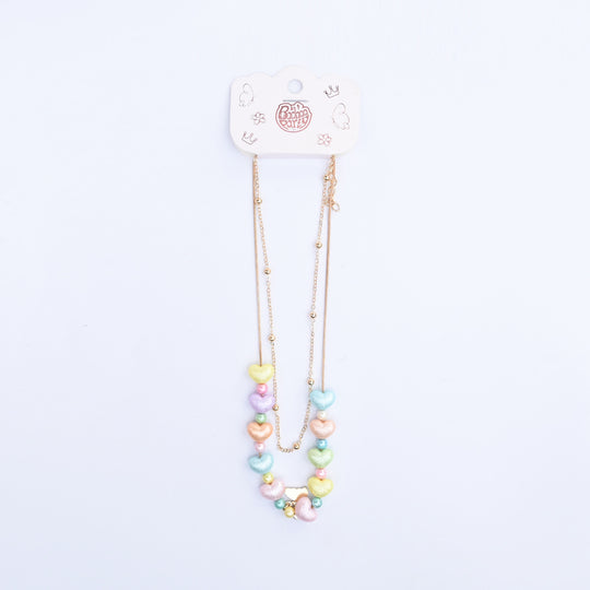 2-in-1 Chain Beads Butterfly Pendant Necklace
