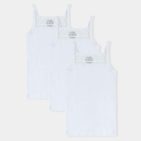 Baby Girl Sleeveless Vest Pack of 3