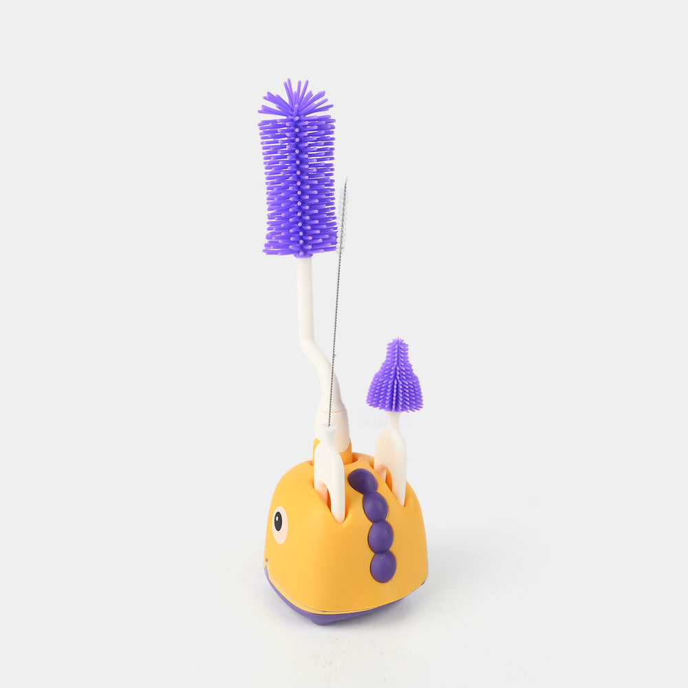 2-in-1 Baby Bottle Brush Set with Drying Stand