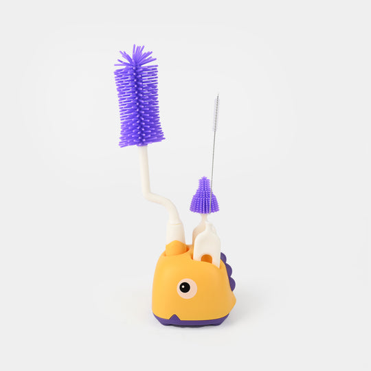 2-in-1 Baby Bottle Brush Set with Drying Stand