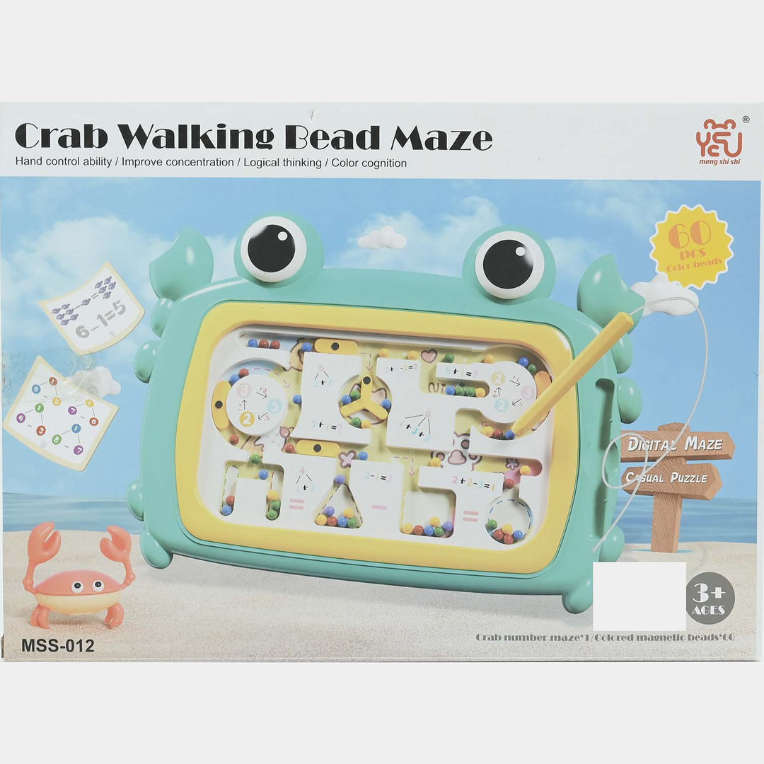 Crab Walking Bead Maze (Magnetic Maze & Color Puzzle)