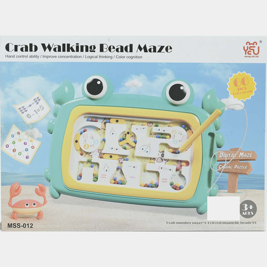 Crab Walking Bead Maze (Magnetic Maze & Color Puzzle)