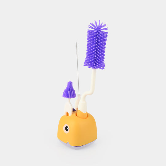 2-in-1 Baby Bottle Brush Set with Drying Stand