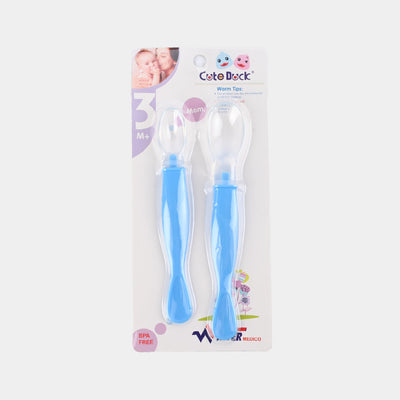 Baby Silicon Spoon 2PCs | Blue