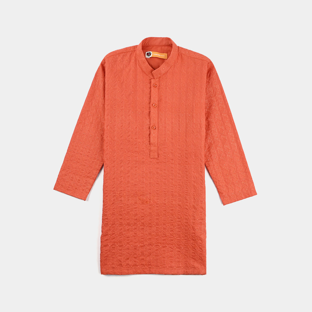 Boys Cotton Basic Kurta (Chicken Kari)