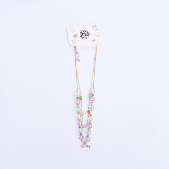 2-in-1 Chain Beads Pendant Necklace