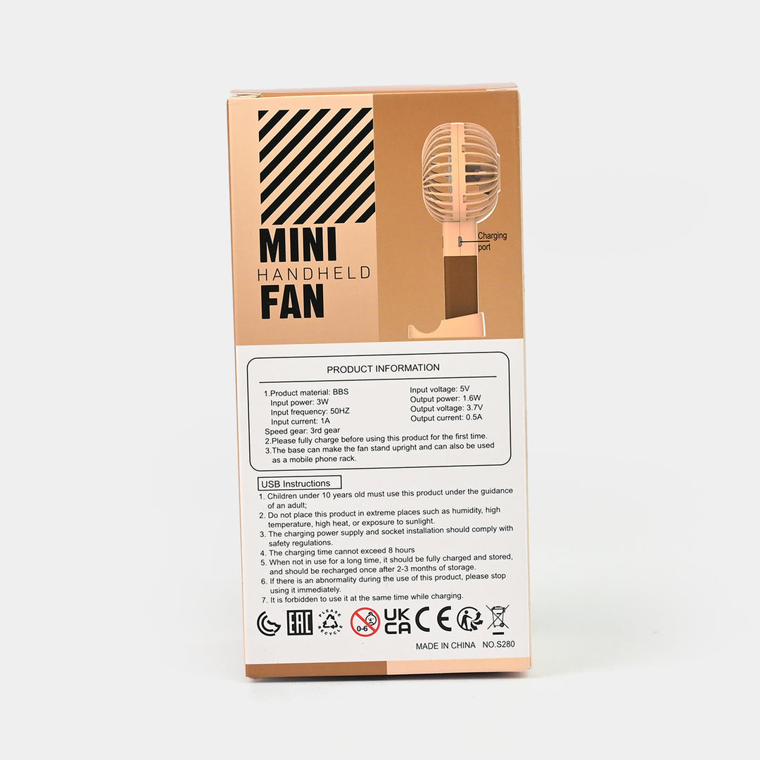 Rechargeable Mini Handheld Fan