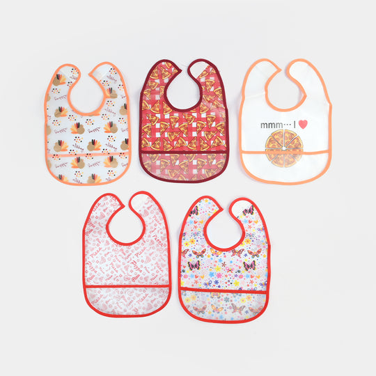 Infant Baby Bib/Apron Pack Of 5 | 3M+