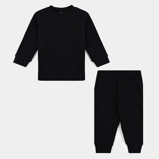 Infant Unisex Thermal Suit Black