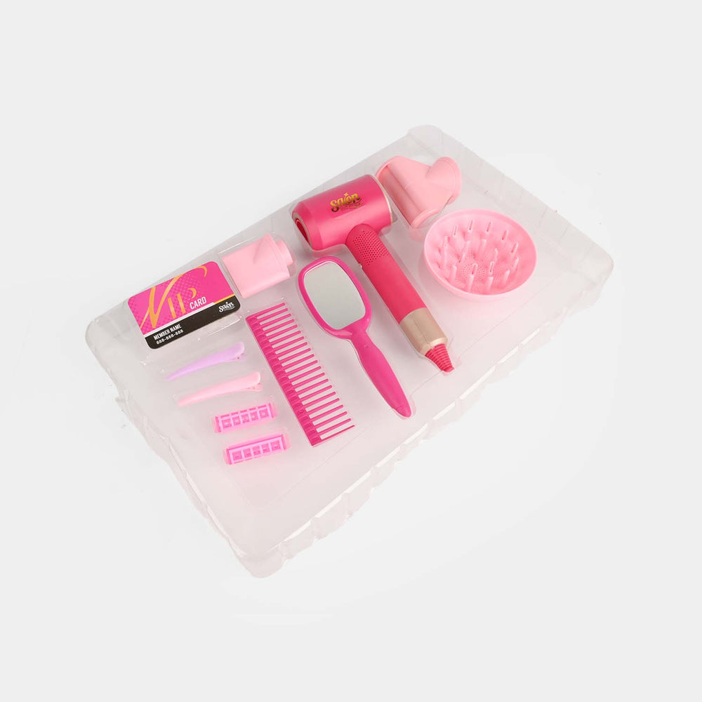 Kids Electric Hair Drier Salon Pretend Play Set