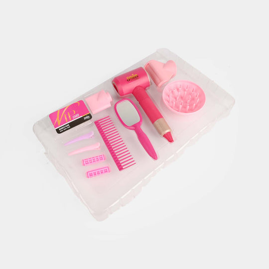 Kids Electric Hair Drier Salon Pretend Play Set