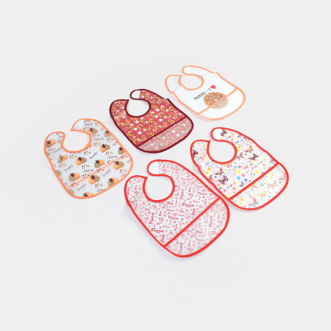 Infant Baby Bib/Apron Pack Of 5 | 3M+