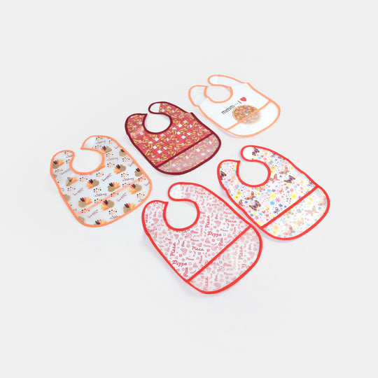 Infant Baby Bib/Apron Pack Of 5 | 3M+