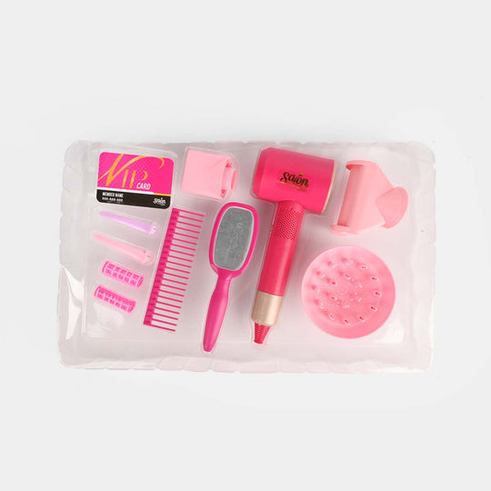 Kids Electric Hair Drier Salon Pretend Play Set