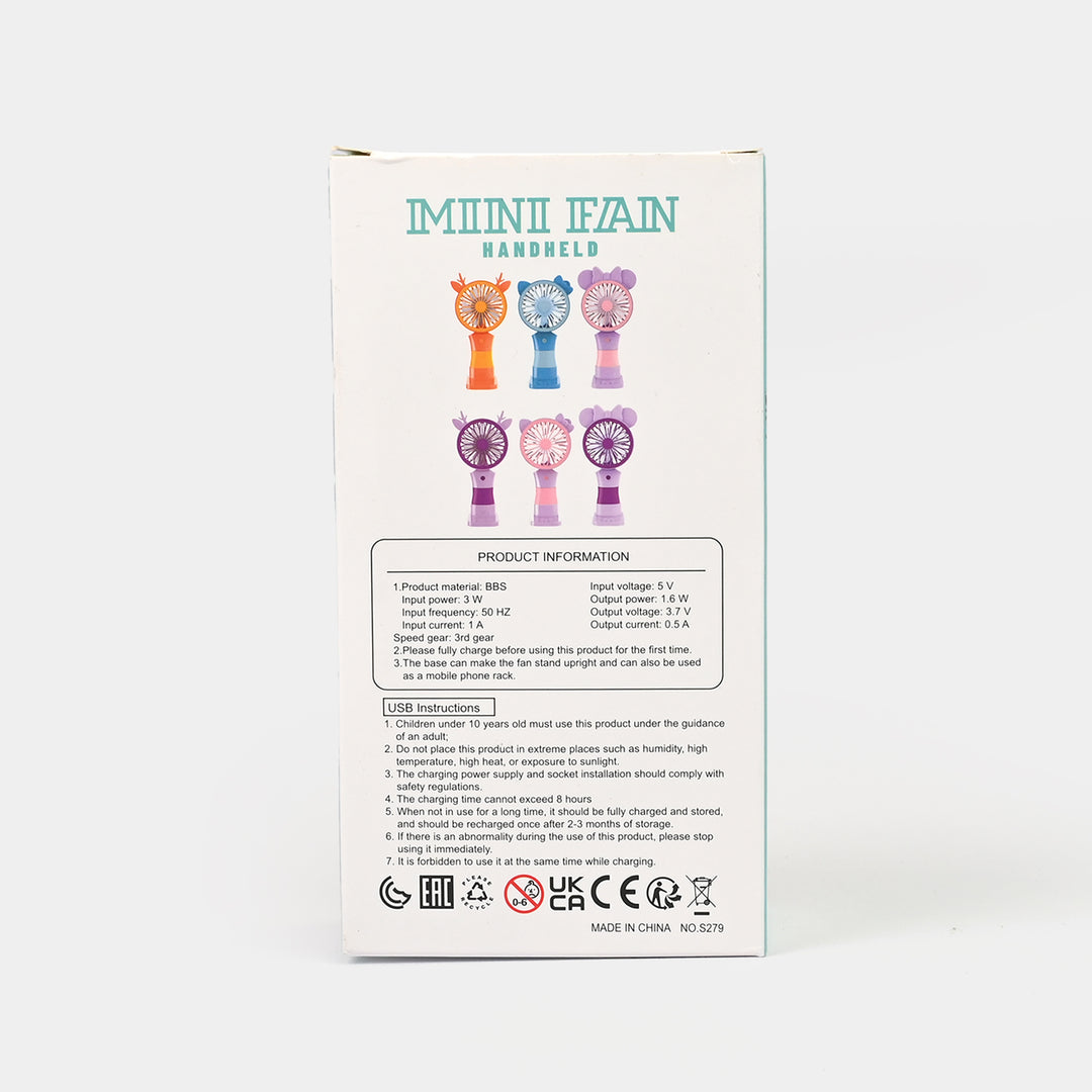 Rechargeable Mini Handheld Fan