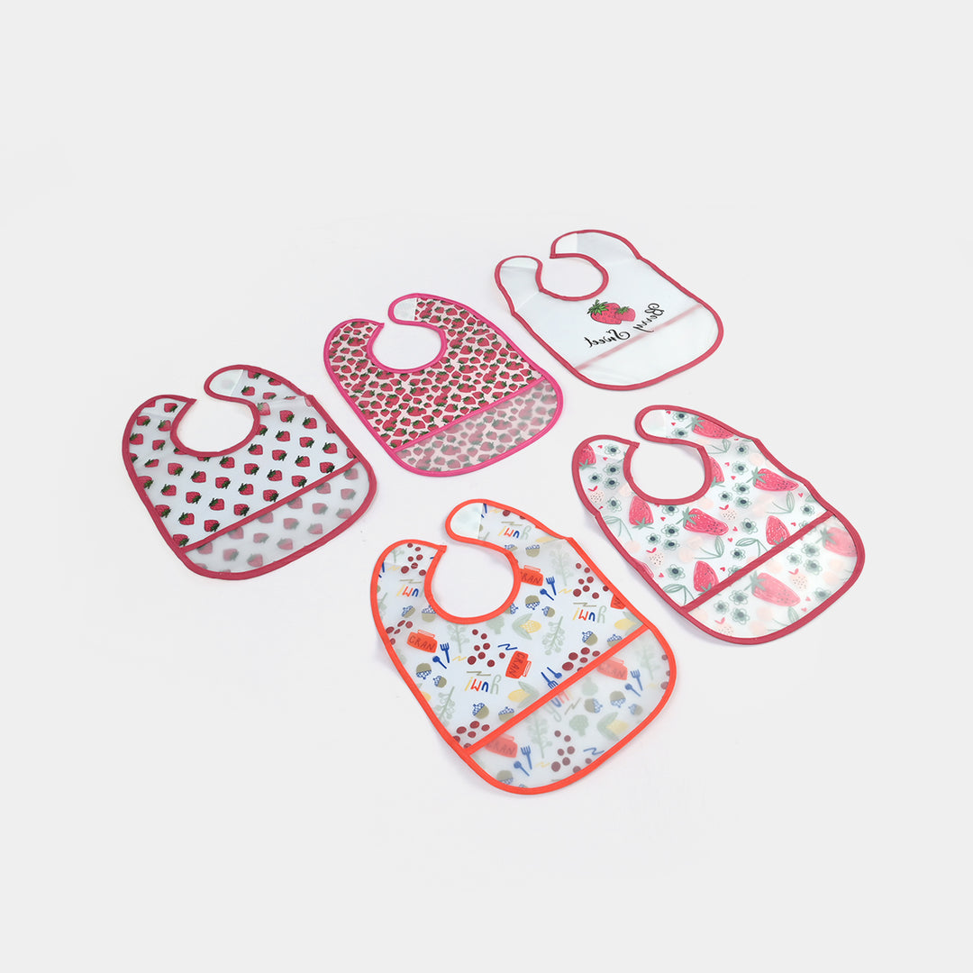 Infant Baby Bib/Apron Pack Of 5 | 3M+