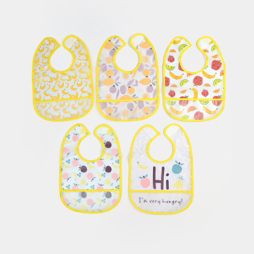Infant Baby Bib/Apron Pack Of 5 | 3M+
