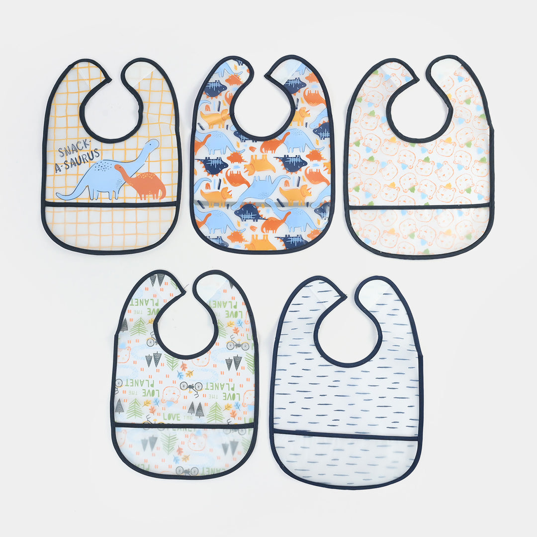Infant Baby Bib/Apron Pack Of 5 | 3M+