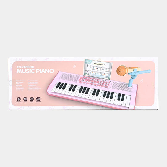 37 Keys Music Piano With Microphone Musical Learning Educational Toy