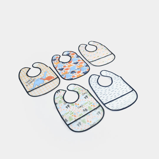 Infant Baby Bib/Apron Pack Of 5 | 3M+
