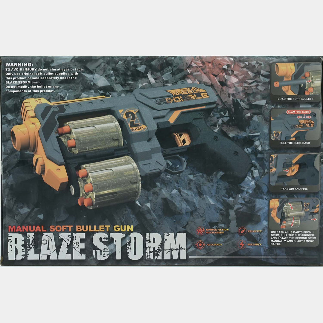 Blaze Storm Manual Soft Dart Blaster