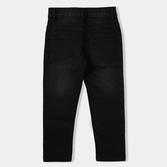 Boys Denim Stretch Pant Black Grind-BLACK