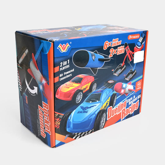 2 in 1 Rocket & Racing Car Launch Toys