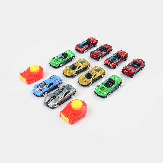 Character Themed Launcher & Alloy Racing Car Set