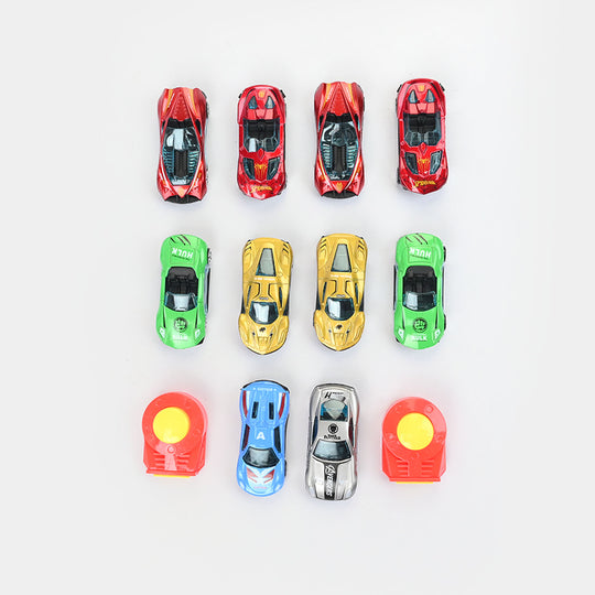 Character Themed Launcher & Alloy Racing Car Set