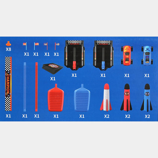 2 in 1 Rocket & Racing Car Launch Toys
