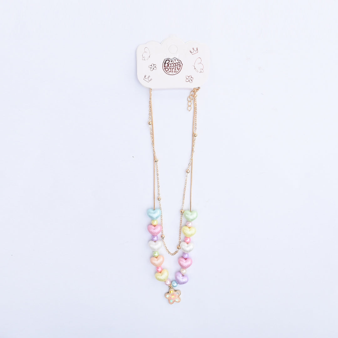 2-in-1 Chain Beads Star Pendant Necklace