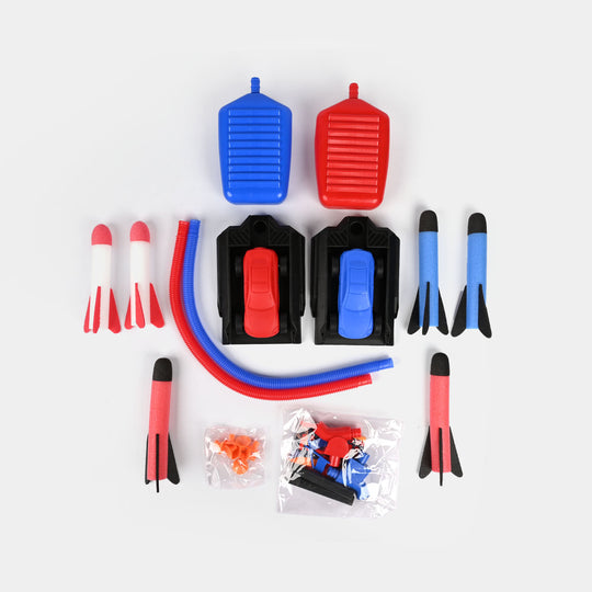 2 in 1 Rocket & Racing Car Launch Toys