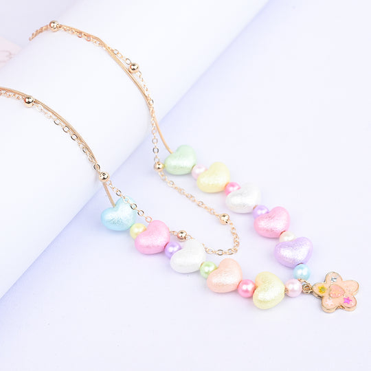 2-in-1 Chain Beads Star Pendant Necklace