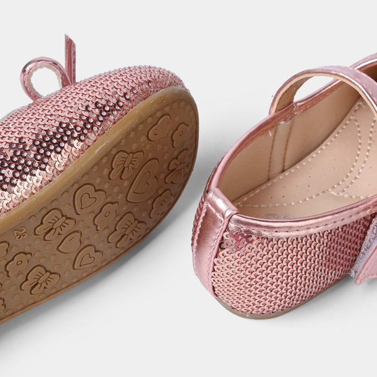 Girls Pumps 11-158-CHAMPAGNE