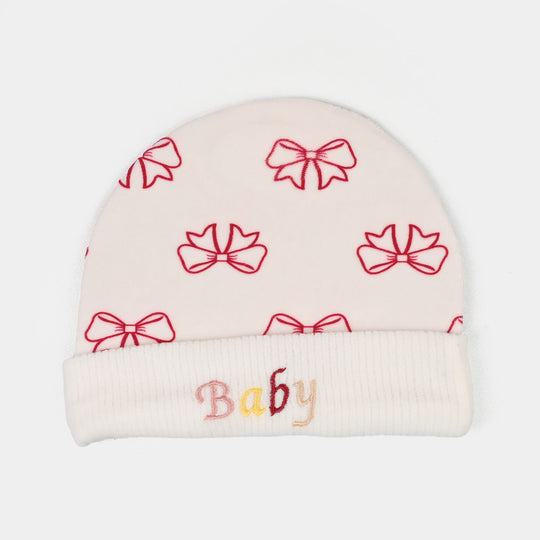 Baby Cap/Hat Velvet Printed