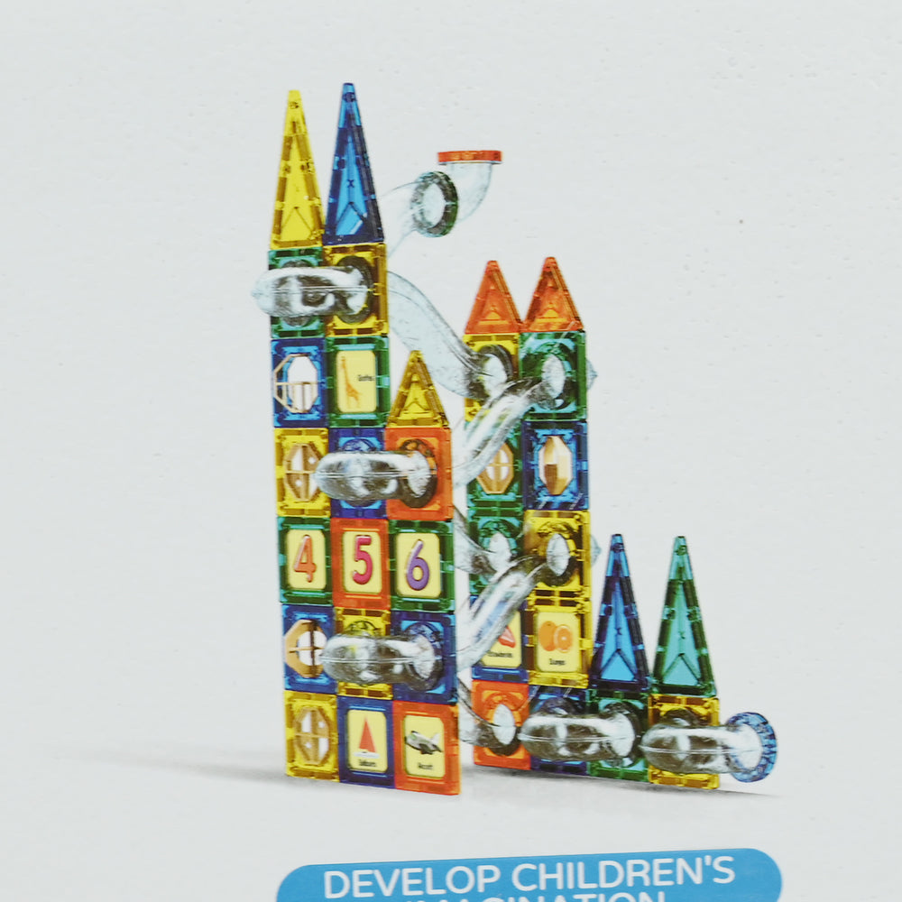Colorful Magnetic Pipeline Building Block Set (97 PCS)