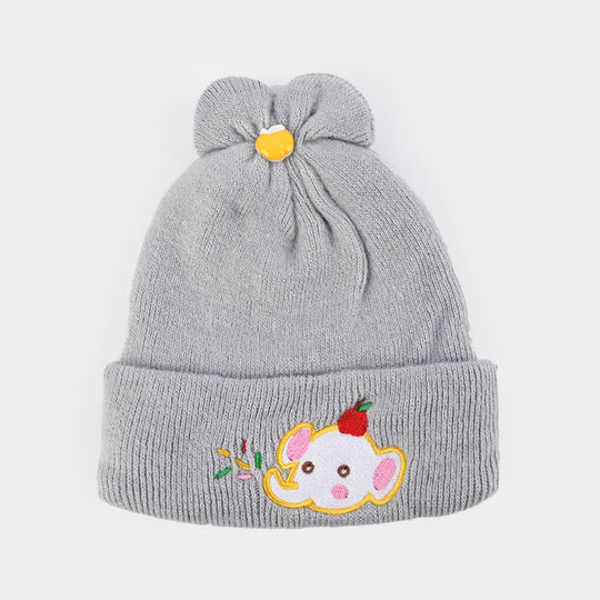 Baby Winter Cap/Hat  Elephant Embroidered | 6M+