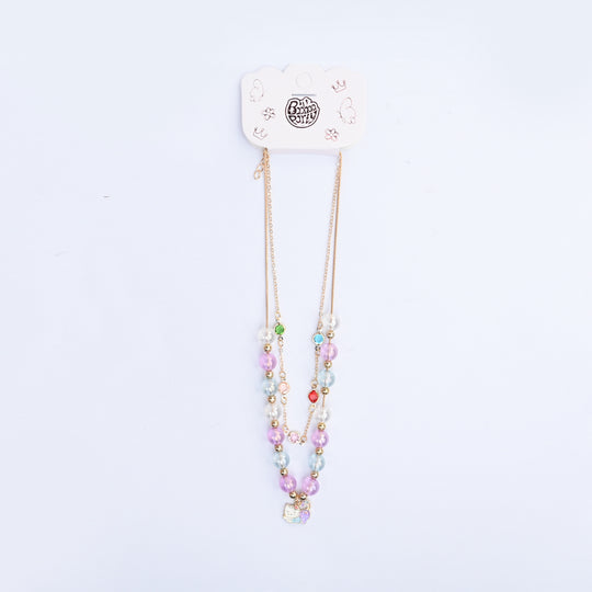 2-in-1 Chain Beads Pendant Necklace