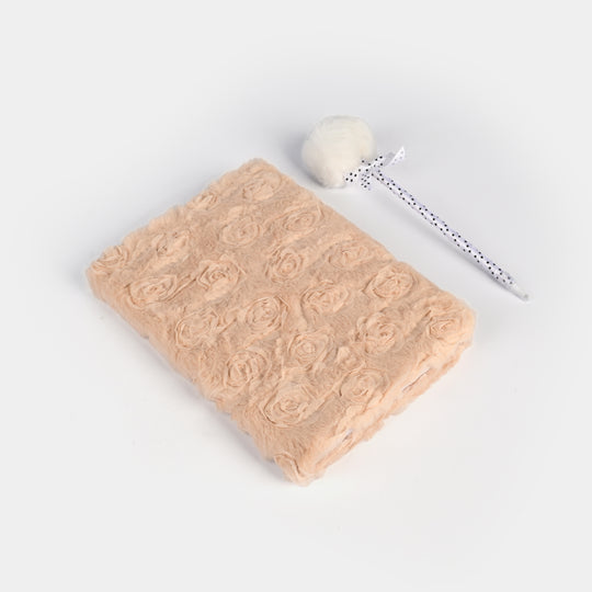 Diary Notebook Set with Pom-Pom Pen