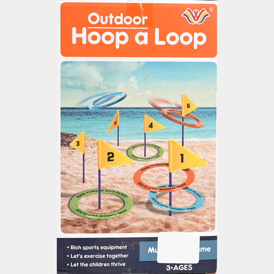 Outdoor Hoop a Loop Target Toss Game Set