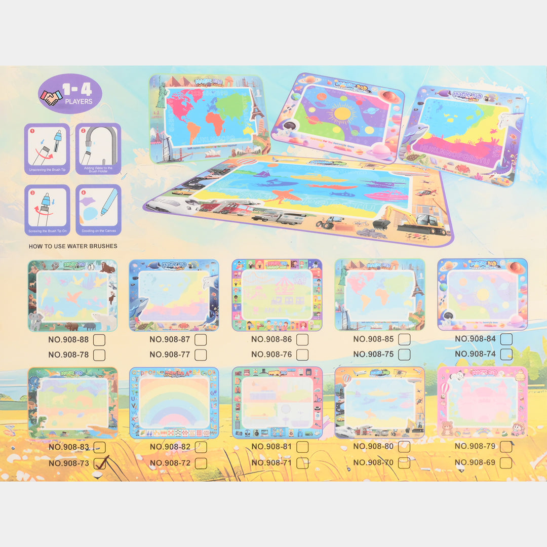 Water Canvas / Magic Water Drawing Mat Set