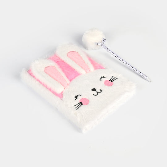 Diary Notebook Set with Pom-Pom Pen